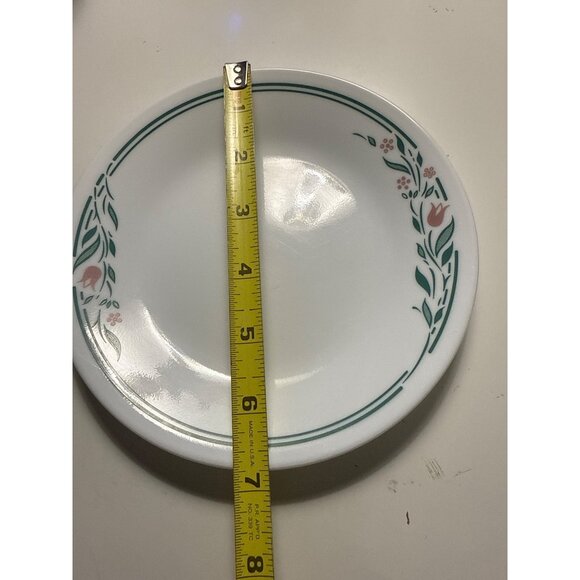 Corelle Rosemarie Pattern 6.75-Inch Bread Plates Set Of 3 Made In USA - Picture 5 of 5
